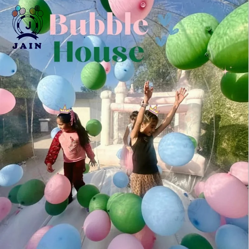 Outdoor Rental Camping Clear Transparent Inflatable Crystal Bubble Tent Inflatable Bubble Dome Tent With Tunnel For Party Events