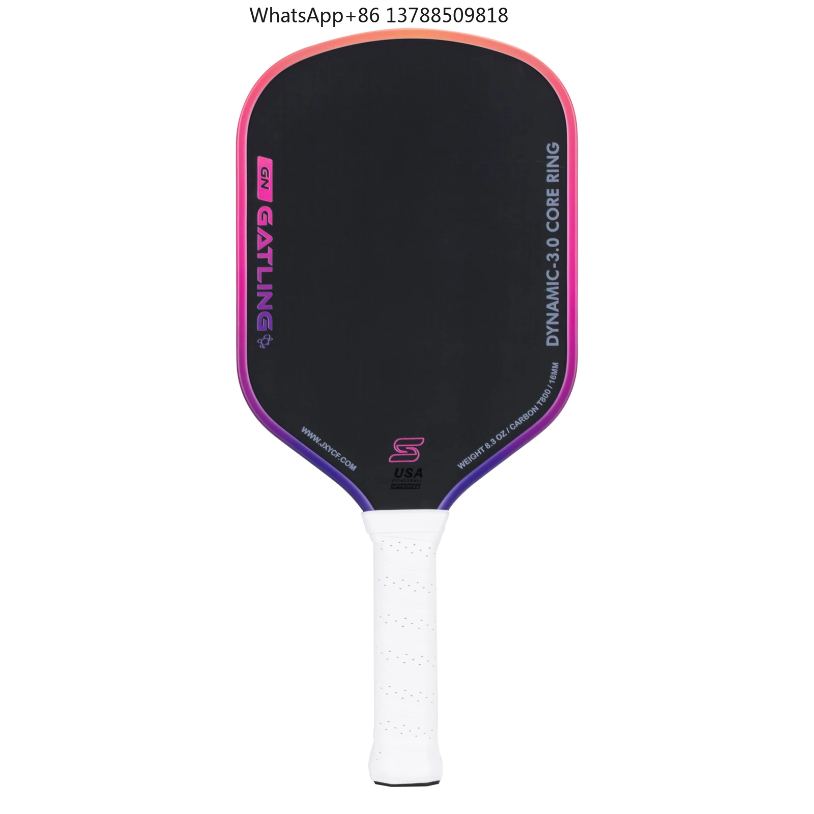 JUSAIN Factory Custom GEN 5 Power Technology Thermoformed T800 Carbon Fiber Honeycomb Portable Greater Friction Pickleball