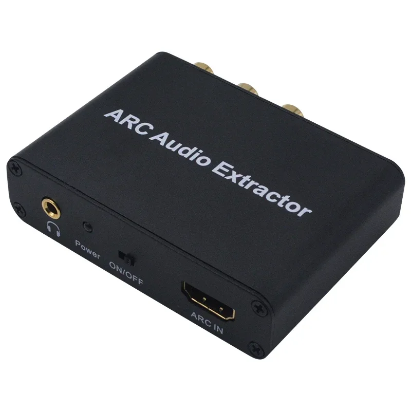 HDMI ARC Audio Extractor DAC ARC L/R Coaxial SPDIF Jack Extractor Return Channel Converter For Fiber RCA 3.5mm Headphone for TV