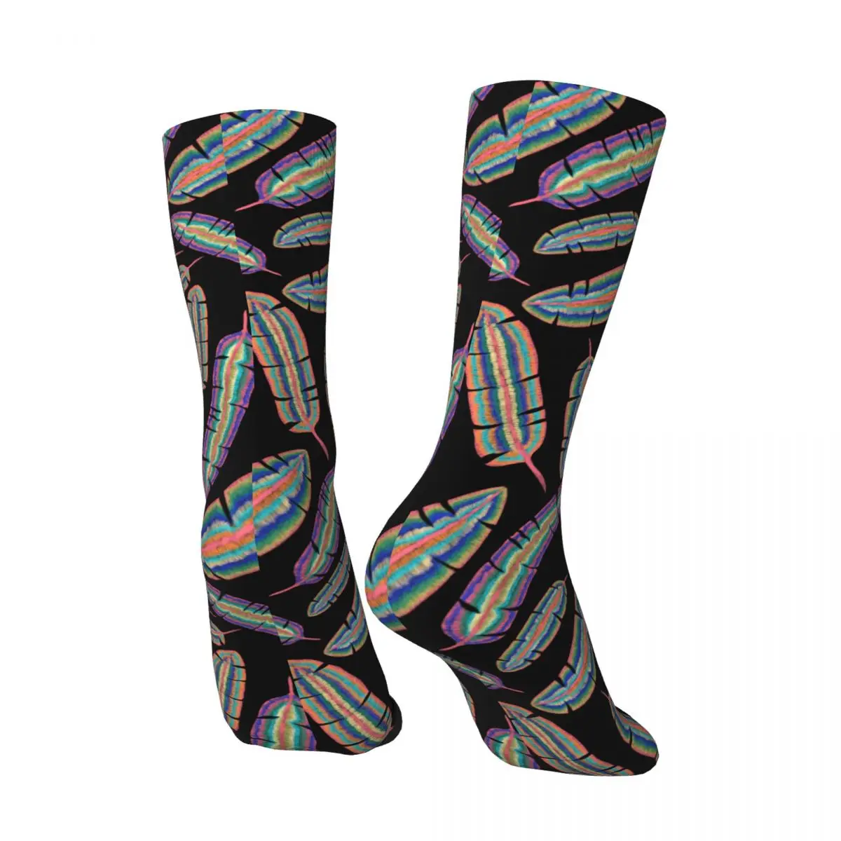 Feather Sock Printed Man Polyester