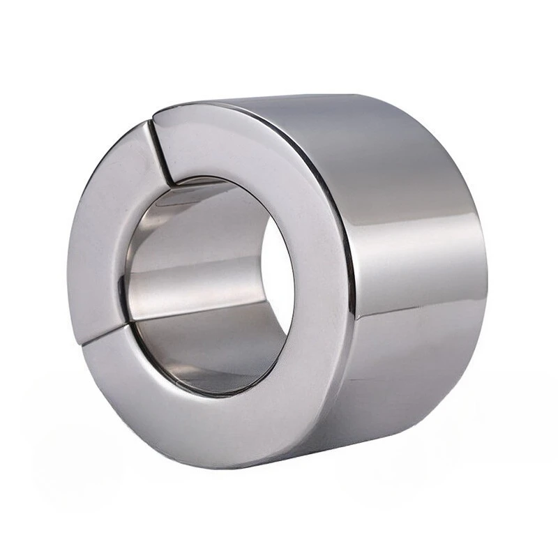 Adult Games Heavy Magnetic Stainless Steel Ball Stretcher Weight Penis Ring Testicle Sleeve Sex Toy