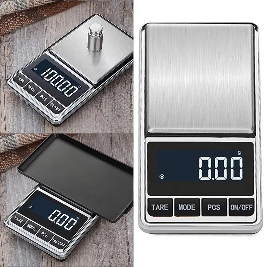 200g 500g Electronic Scale Wear-resistant Waterproof Pocket Scale Portable Electronic Balance Accurate Weighing Scale 200g 0 01g