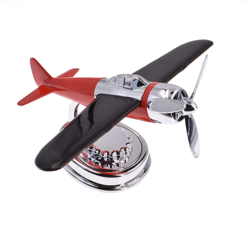 2023 new solar airplane air freshener creative technology diffuser aroma diffuser ароматизатор для авто rotating airplane model