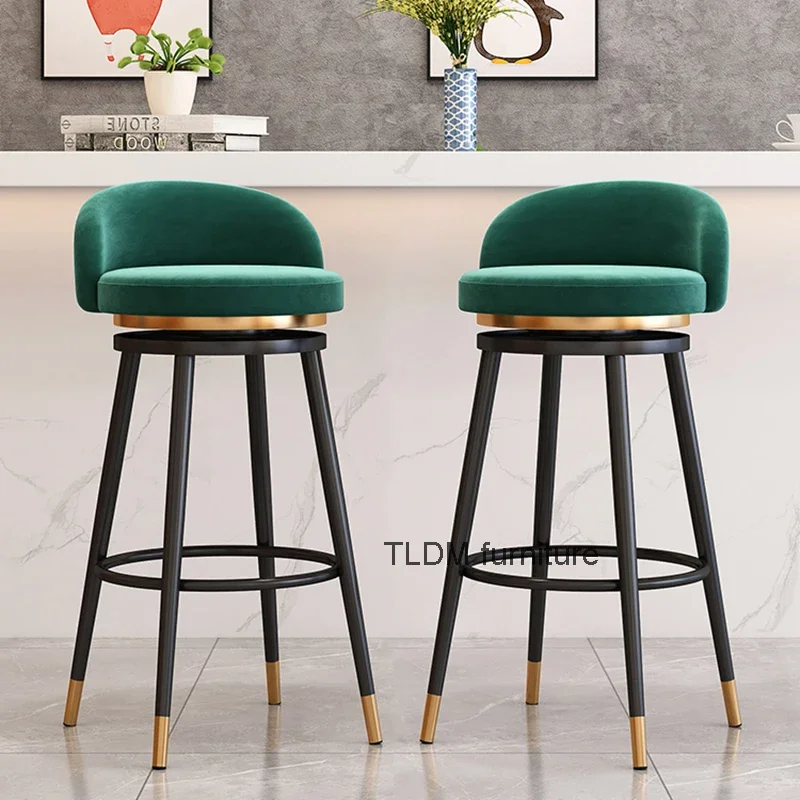 

Luxury Nordic Bar Stools Counter Height Comfortable Minimalist Modern Chair Restaurant Party Bancos De Bar Garden Furniture