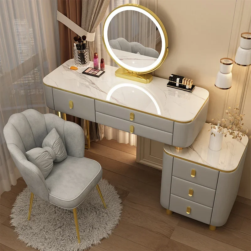 

Luxury Makeup Dressing Table Mirror Vanity Organizer Dressing Table Nightstands Standing Meubles De Chambre Home Furnitures
