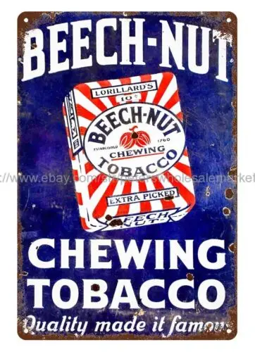 Beech-Nut Chewing Tobacco metal tin sign best wall restaurant pub living room