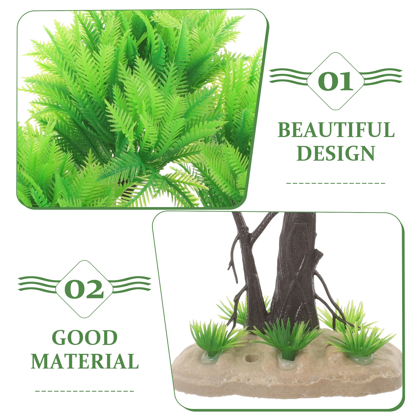 

Realistic Plastic Aquarium Tree Model Artificial Water Grass for Enhanced Fish Tank Aesthetics