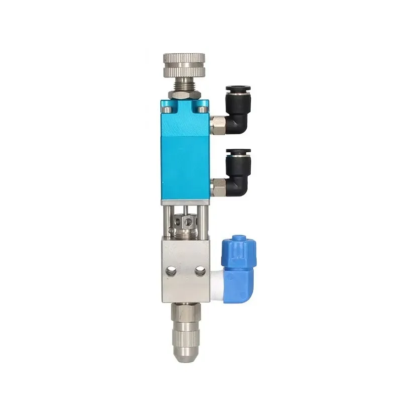 Válvula dispensadora neumática inteligente de precisión YK-31 para líquidos y compuestos, boquilla dispensadora de acero inoxidable
