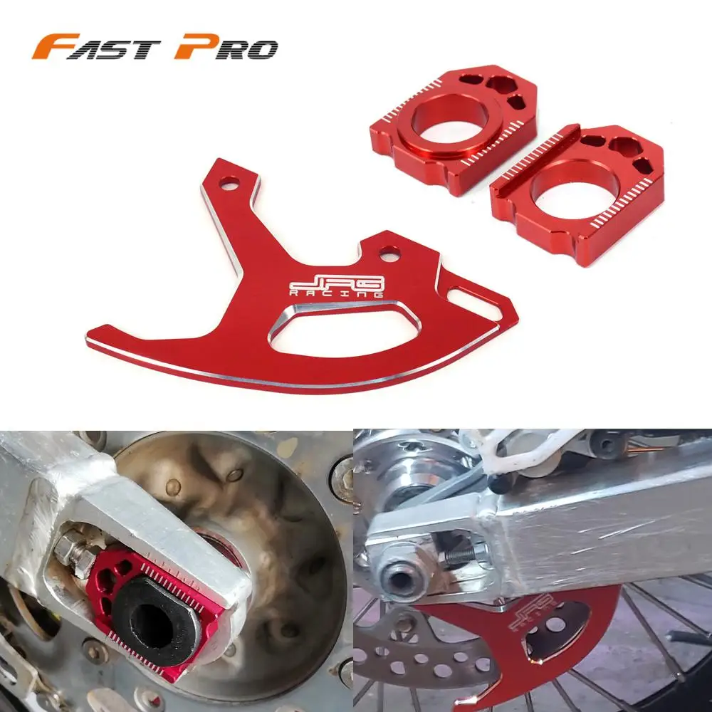 Osłona tarczy hamulcowej tylnej, napinacz łańcucha, blok osi do Honda CR125R CR250R CRF250R CRF250X CRF450R CRF450X CRF 250 450 R X
