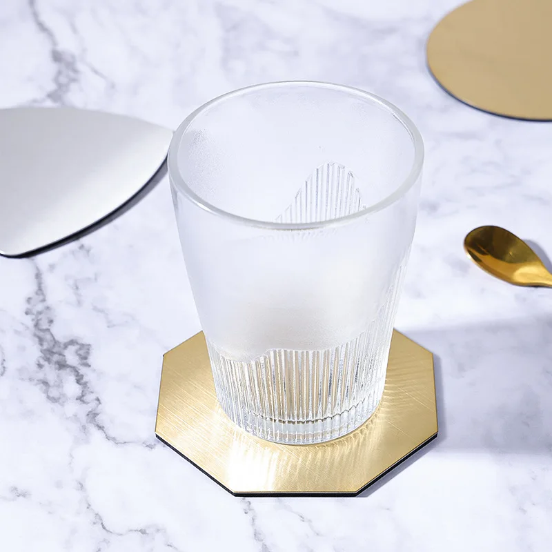 Ins Scandinavian Stainless Steel Coaster Heat Insulation Waterproof Oilproof Mats Home and Decoration Kitchen Utensils