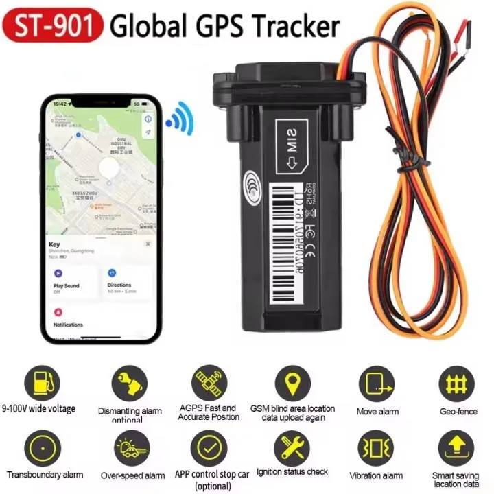 ST-901 Global GPS Tracker Waterproof GPS GSM SMS Locator Built-in Battery for Car Motor Vehicle Tracking Device Online Software