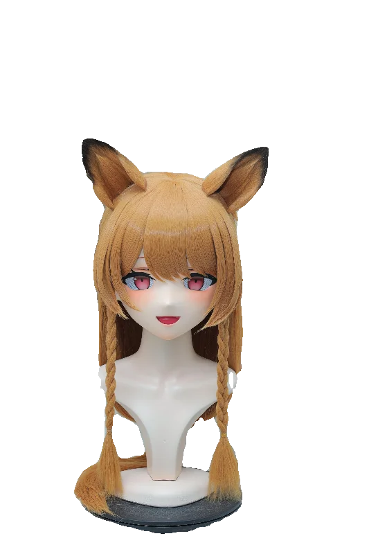 (NFD-22-19) Customize Character Female/Girl Resin Kig Full Head With Lock Anime Cosplay Japanese Anime Kigurumi Mask