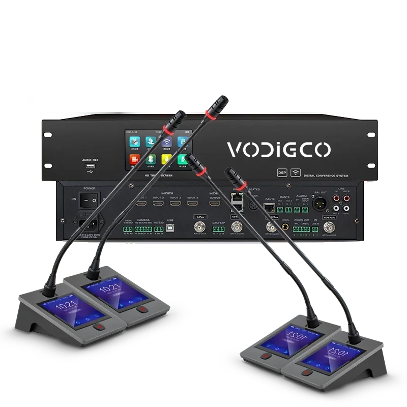 НОВЫЙ VODIGCO 3622CD: Полностью цифровая конгресс-система, основной блок для конференций и совещаний, производитель оборудования для аудиовизуальных мероприятий