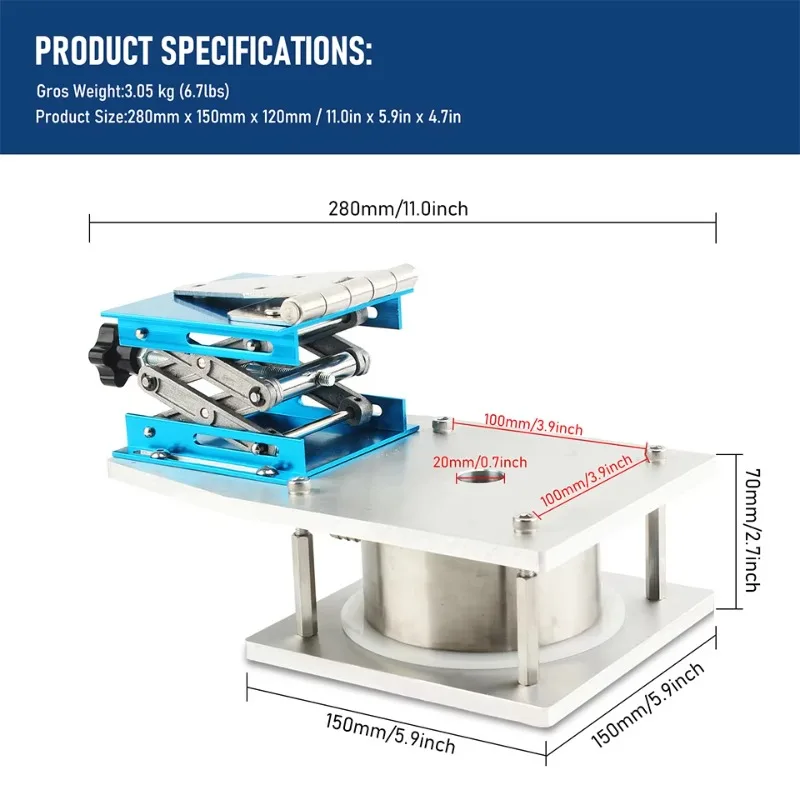 New Version Jewelry Vacuum Casting Machine with Plaster Suction Cable Table - Gold/Silver Ring Bracelet Making Tool