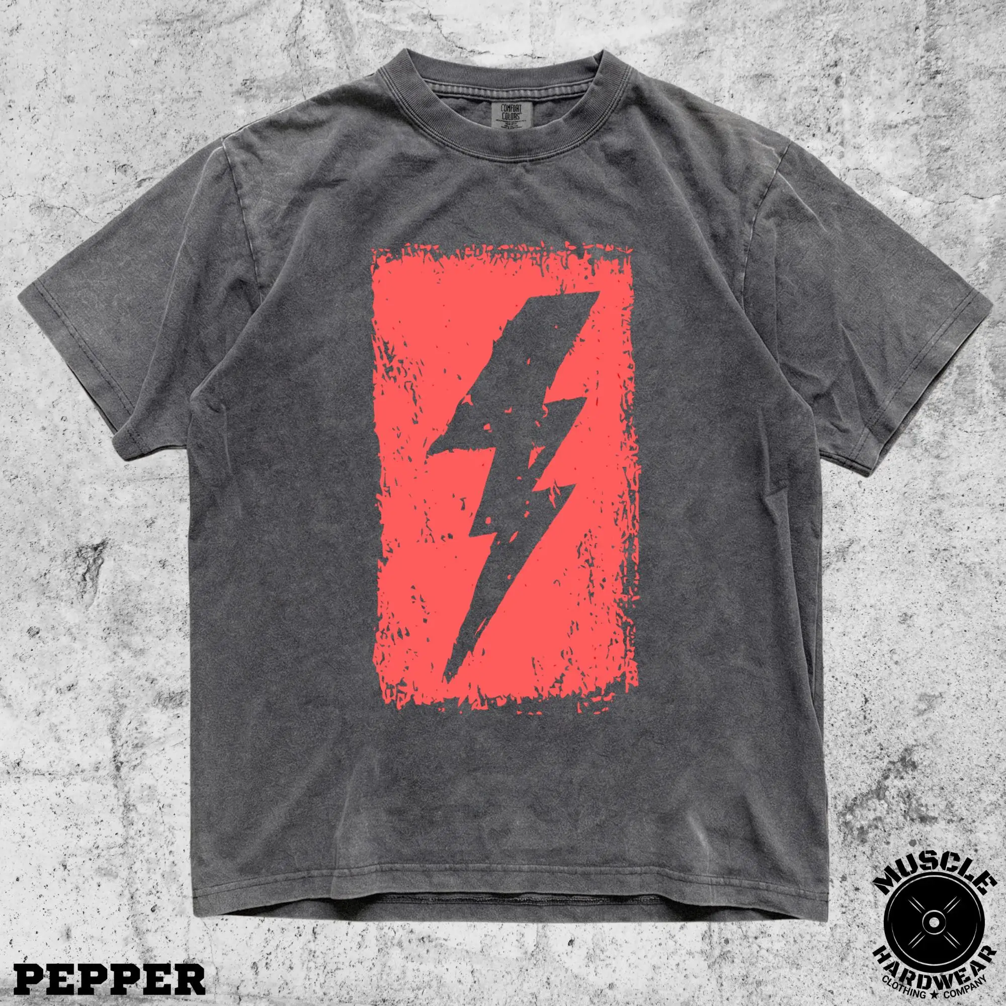 Lightning Bolt Shirt, Workout Tee, Retro T-Shirt, Trendy Graphic Tee, Fitness Apparel, Gym Clothes