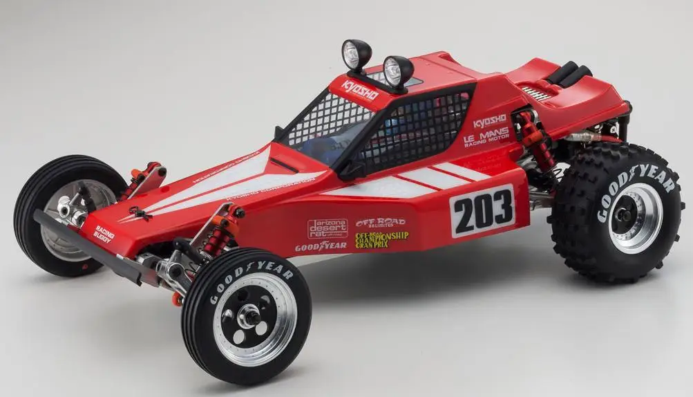 Reproducción vintage Kyosho Neumáticos Scorpion, compatibles con vehículos todoterreno eléctricos BAJA (números de pieza 30615/30613/30614).
