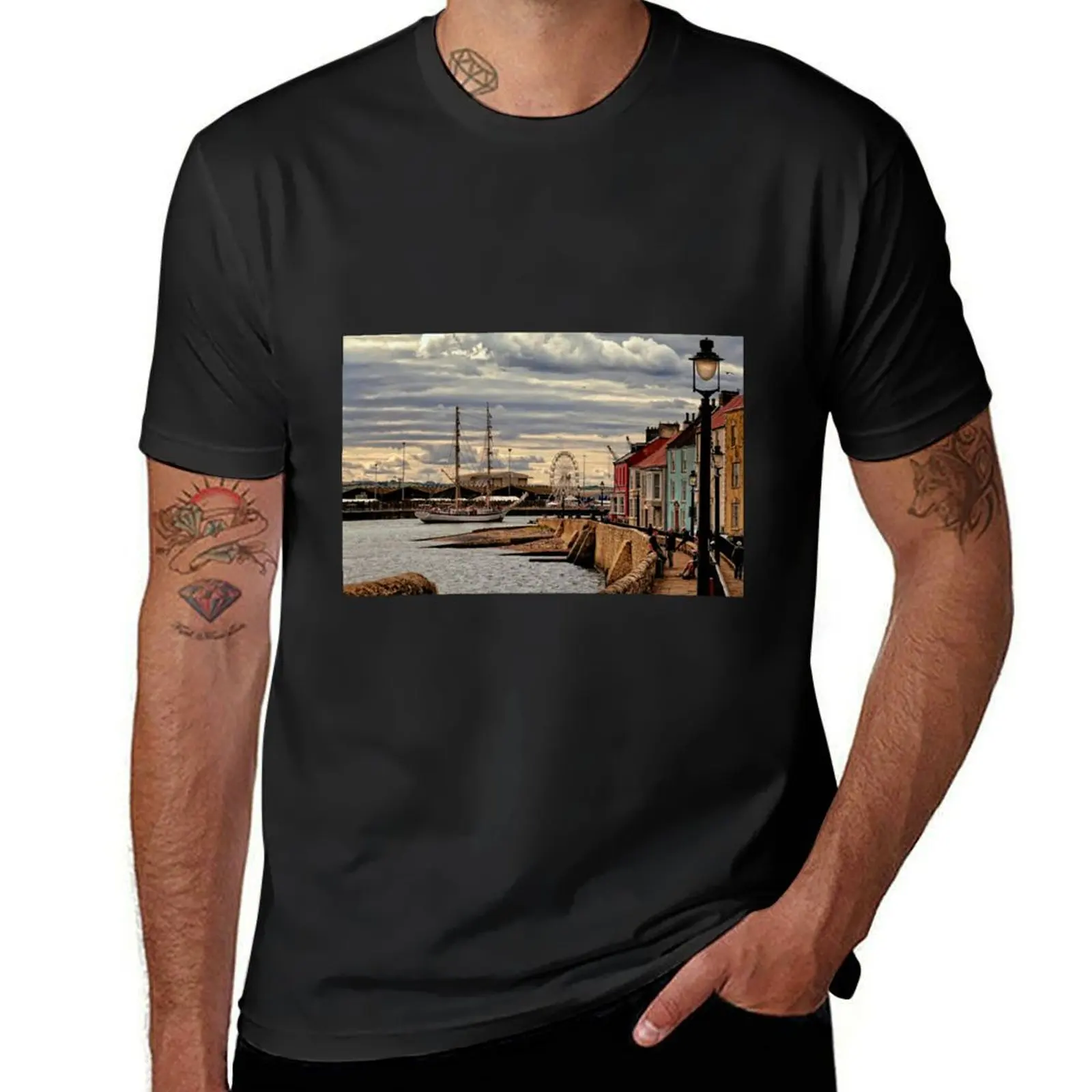 Enter Fryderyk Chopin at Hartlepool Headland T-Shirt blanks Blouse kawaii clothes T-shirts for men cotton