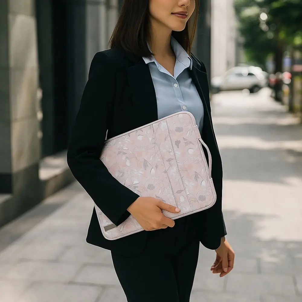 Message Bag Waterproof Laptop Bag Anti Fall Shockproof Computer Notebook Bag Ultra Thin Flowers Laptop Case Travel