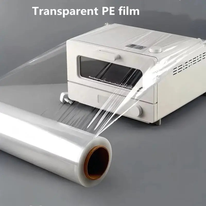 1 Roll 4X Stretch Tear Resistant Stretch Wrap Film Heavy Duty Packing Plastic Film Moving Shipping Industrial Packaging Gadget