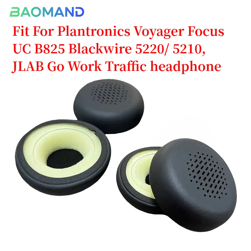Nauszniki do słuchawek Plantronics Voyager Focus UC B825 Blackwire 5220/5210, JLAB Go Work Traffic, miększe, wysokiej jakości nauszniki