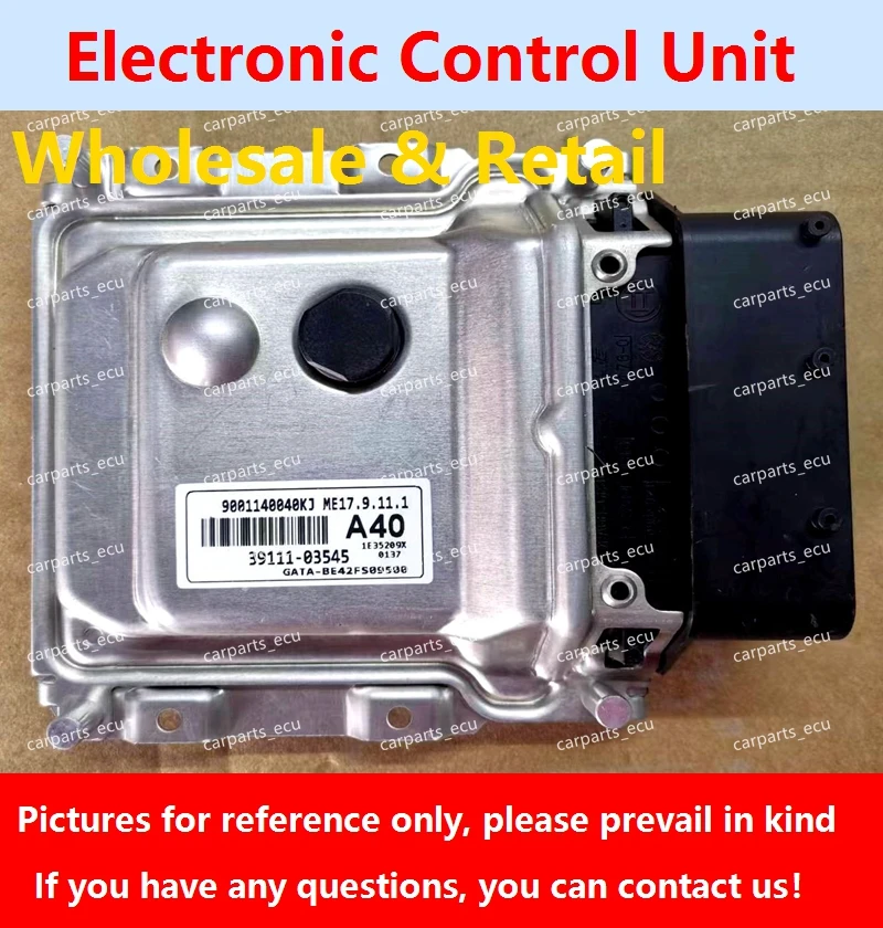 

39118-2B432 P27A/39119-2BAE0 B728/39119-2BAM0 B742 For Hyundai KIA Car Engine Computer Board/ECU/ME17.9.11.1 39111-03545 A40