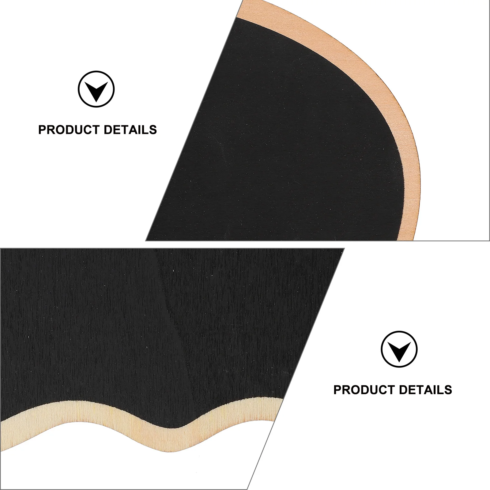 

3Pcs Geometric Portable Wooden Chalkboard Heart Shape Writing Board for Indoor Outdoor Use Mini Blackboard Message Board