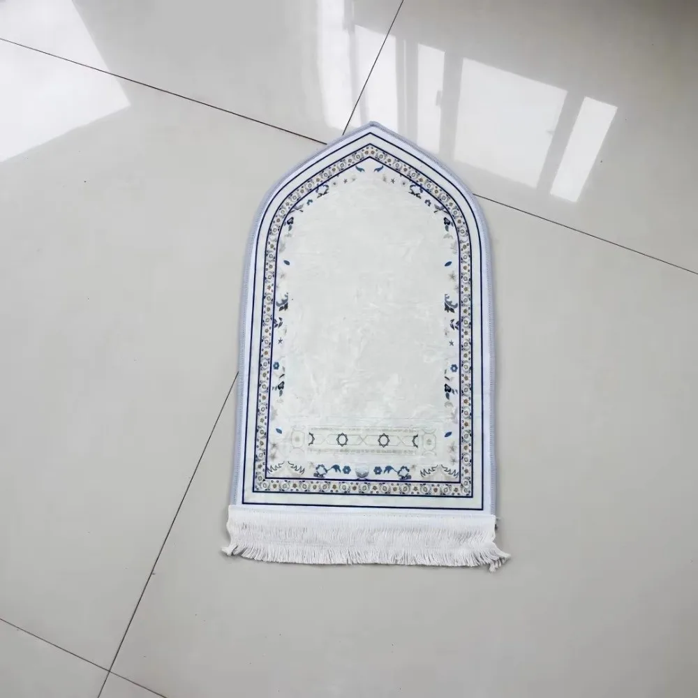 Portable Thick Prayer Mat Soft Non-slip Prayer Rug Irregular Travel Prayer Mat Carpet