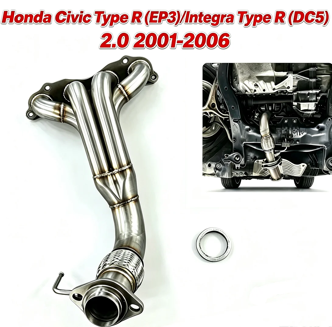 Exhaust Manifold for Honda Civic Type R EP3 Integra Type R DC5 2.0L K20A 2001-2006 Stainless Steel 4-1 Header