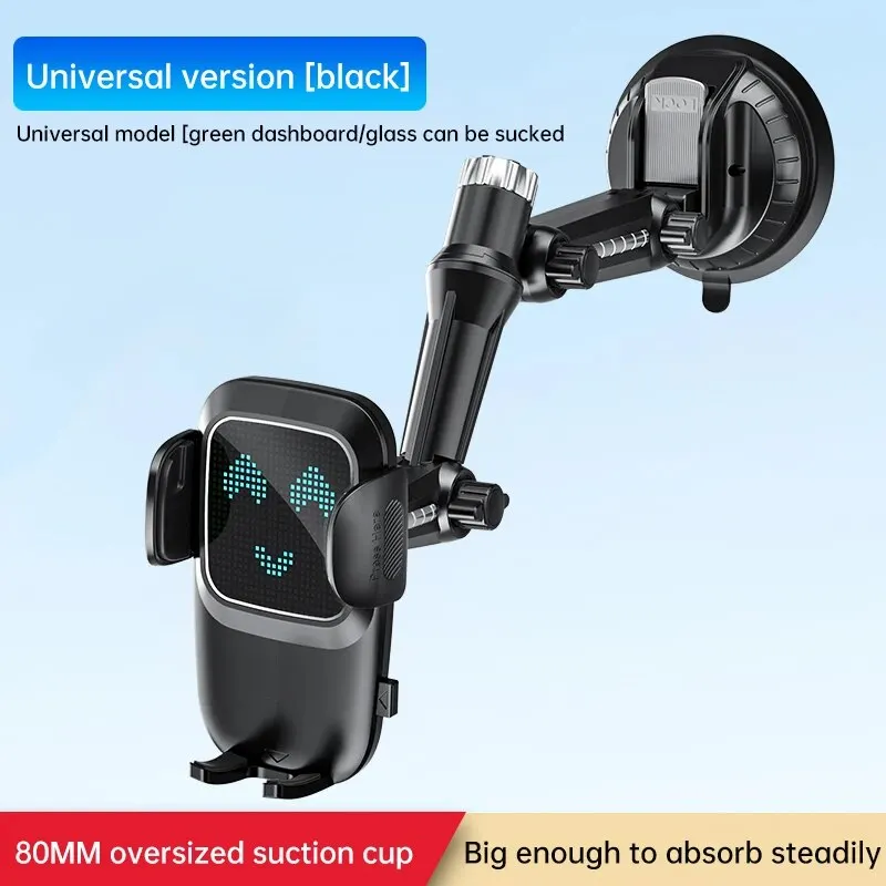 Zuignap telefoonhouder voorruit/dashboard/raam, universele zuignap autotelefoonhouder met kleverige gelpad, compatibel