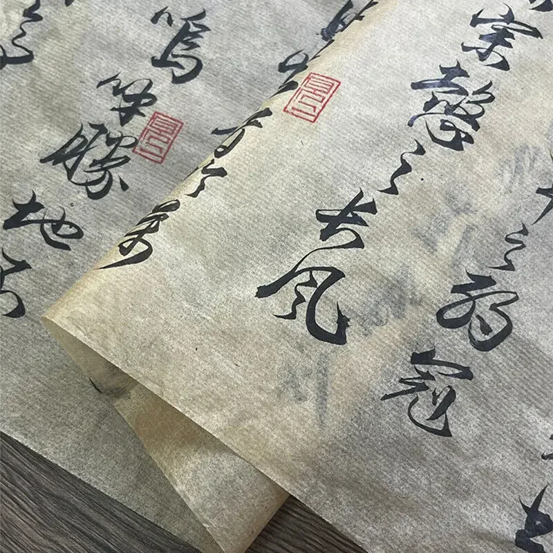 

Hot Thin Xuan Paper Roll Couplets Rice Paper Calligraphy Practice Half Raw Blank Cicada Ripe Xuan Paper Rolls Writting Paper