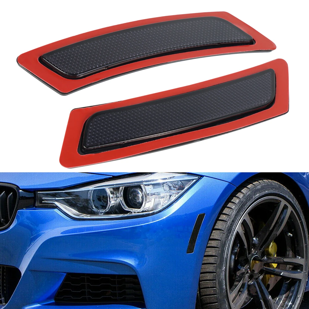 

Pair Front Bumper Side Marker Reflectors Lights for BMW 5 Series F10 2011-2016