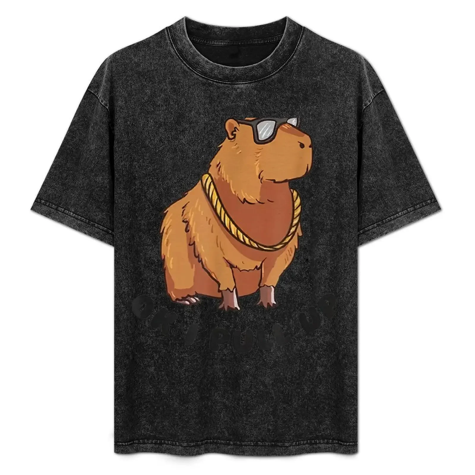 

Ok I Pull Up Funny Capybara Glasses Da T-Shirt Man t-shirt fashion shirts funny costumes funny t shirts for men