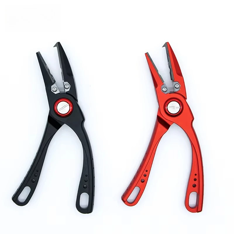 High-End Total Titanium Alloy Split Ring Pliers Multifunction Fast Cutting Line Titanium Alloy Jaws Fishing Pliers