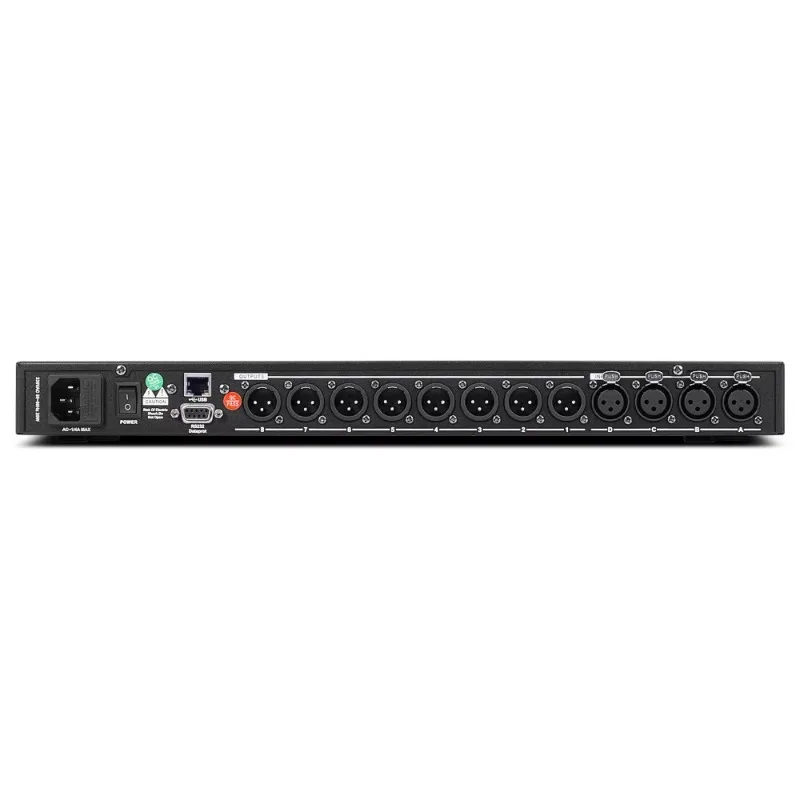 Professional DJ Speaker Processor: 4-in-8-out Multi-functional Audio DSP Crossover Audio Processor Digital Speaker Management