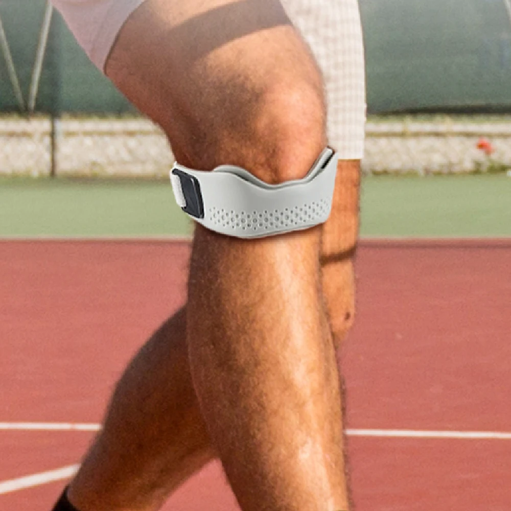 1/2 unidades Rodilleras de compresión acolchadas con correa ajustable para rótula, soporte deportivo suave para la rodilla y rótula, para saltadores