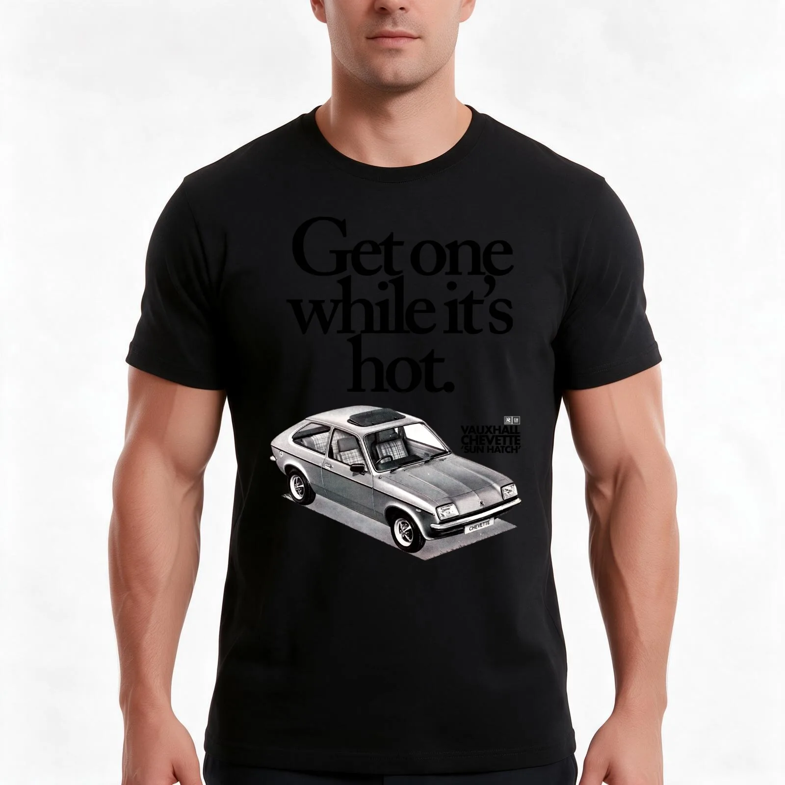 CHEVETTE T-Shirt, Summer Casual Cotton Tee, Oversized Streetwear Tops, Vintage Graphic Print, Loose Fit Short Sleeve