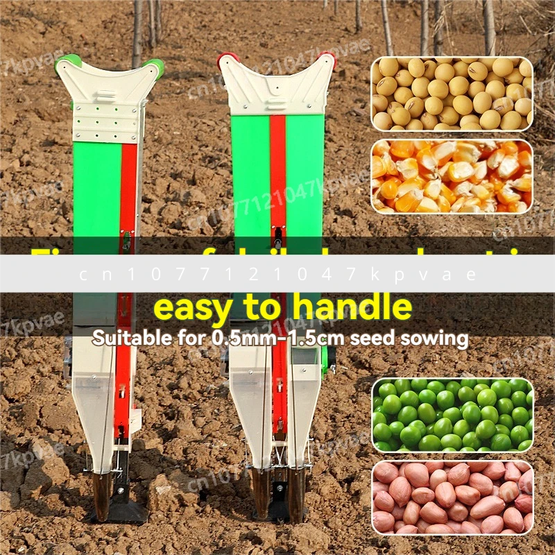 Horticultural Seeder,Sweet Corn,Beans, Peas,Vegetables Seeder,Handheld Fertilizer Applicator, Manual Seeding Machine,Seeder Tool