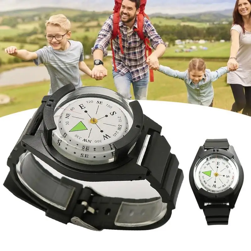 Waterproof Wrist Compass For Outdoor Hiking Camping Diving High Precision Professional Wrist Diving Compass 50 M/164FT Survival