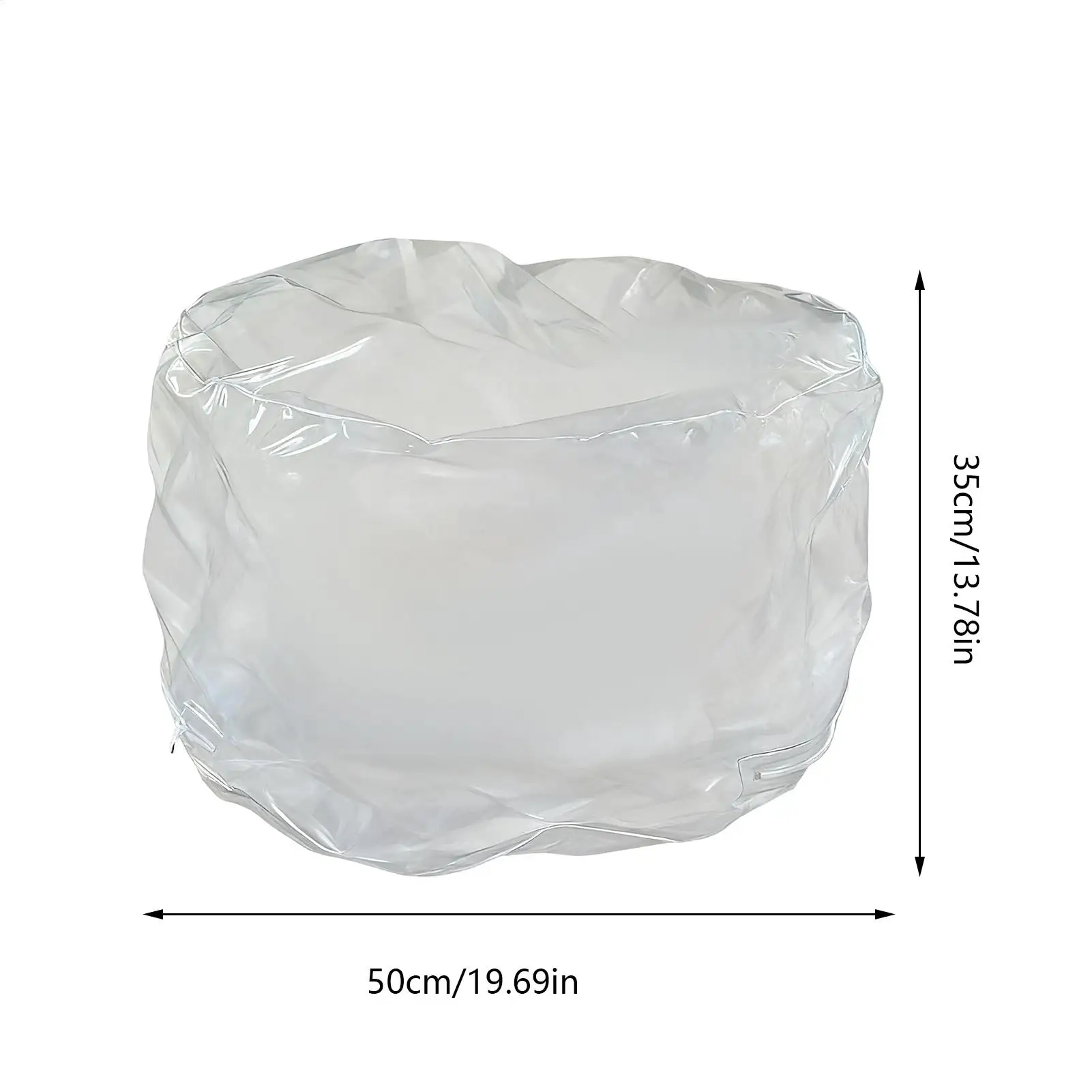 Waterproof Seat Clear Chair Clear Animal Storage Chair Creative Stuffable Zipper Bean Bag Put Soft Cotton Stuffed Doll Toy view 6