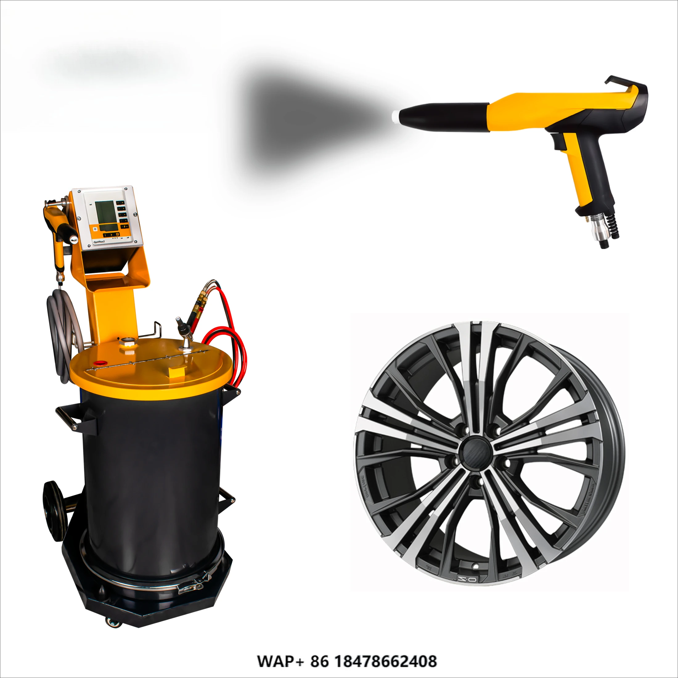 

Wholesale Price Powder Coating Machine Car Wheel Hub Motorcycle Tire Electrostatic Powder Coating