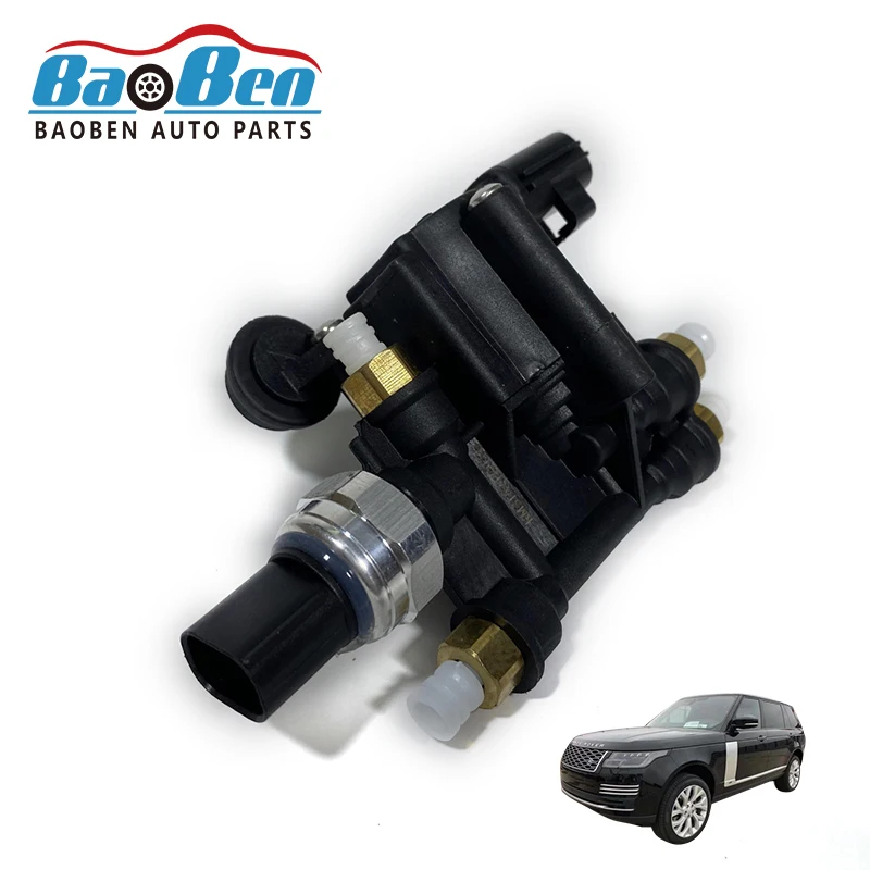 Baoben AUTO PARTS Front air suspension solenoid valve block LR070245 LR037081 for Range Rover Sport MK IV L405 L494 2012-2018