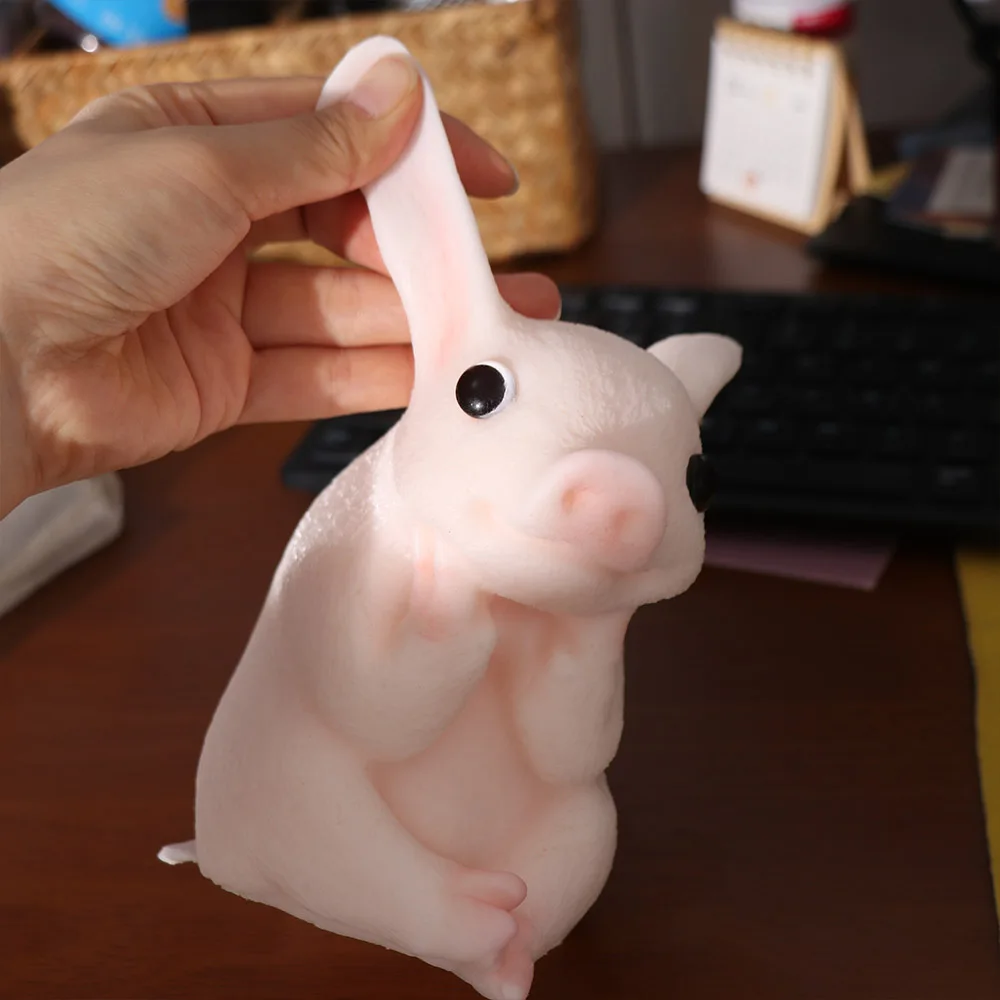 Cute Slow Rebound Animal Piggy Squeeze Animal Colorful Simulation Piggy Squeeze Soft Cartoon Big Piggy Fidget for