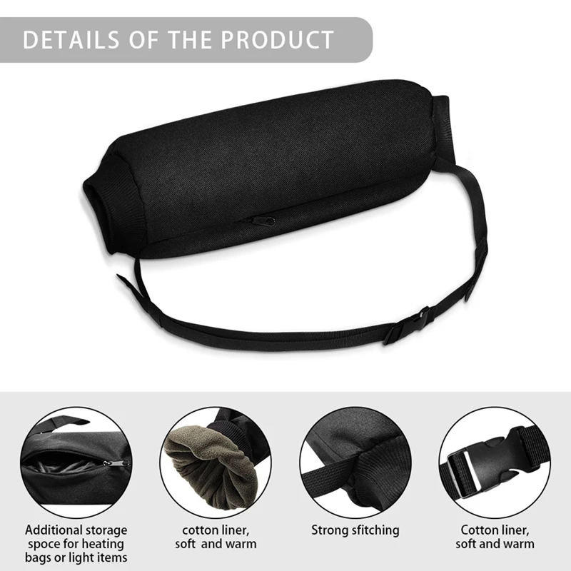 Hot Football Hand Warmer With Zipped Pocket And Adjustable Waist Strap Handwarmer For Cold Weather Baseball Hiking Camping