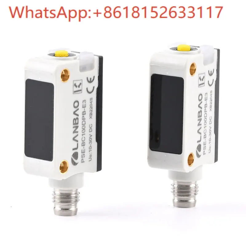 1 قطعة شنغهاي لانباو PSE-BC30DNBR-E3 منتشر الاستشعار 30 سنتيمتر M8 متصل مربع الكهروضوئية سوي تشي