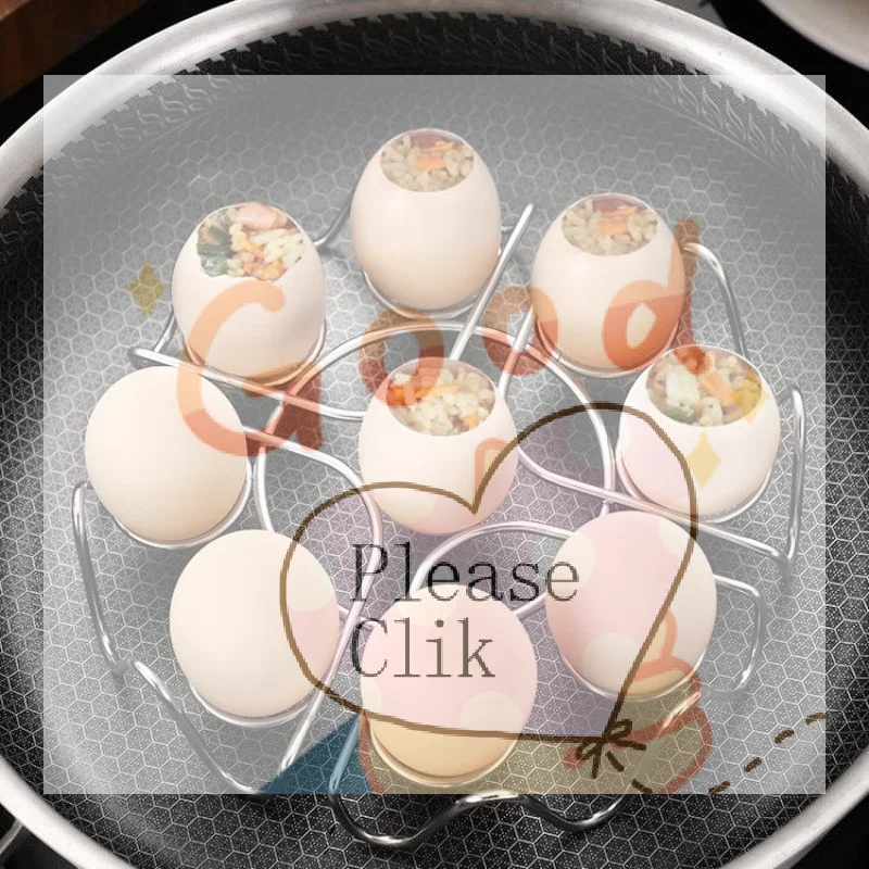 【HG】Multifunctional Steamed Egg Rack Stainless Steel Steamed Bun Dumplings Steaming Rack Durable Steamer Cooking Accessories