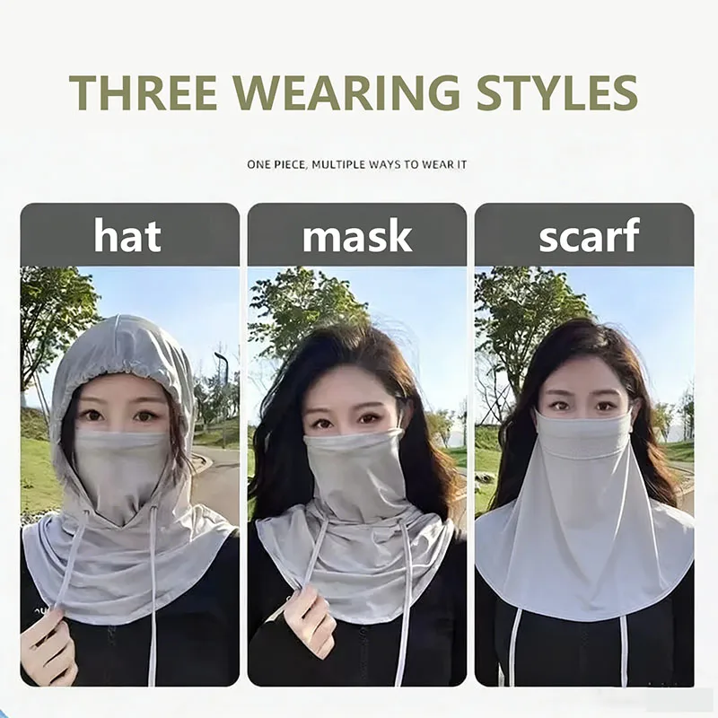 1Pc Balaclava Hat Breathable Sunscreen Quick Dry Cycling Full Head Mask Anti-UV Unisex Motorcycle Fishing Face Mask Hood Hat - view 6