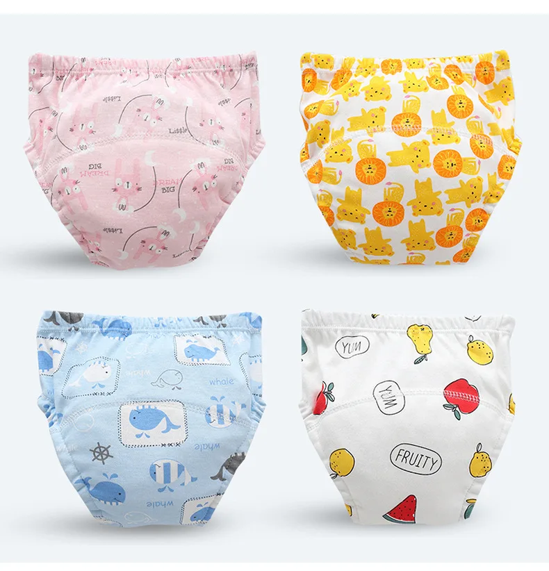 Training Pants Pure Cotton Underwear Washable Diaper Pocket Learn Pants Baby Diaper Breathable Diaper Pocket Baby Summer