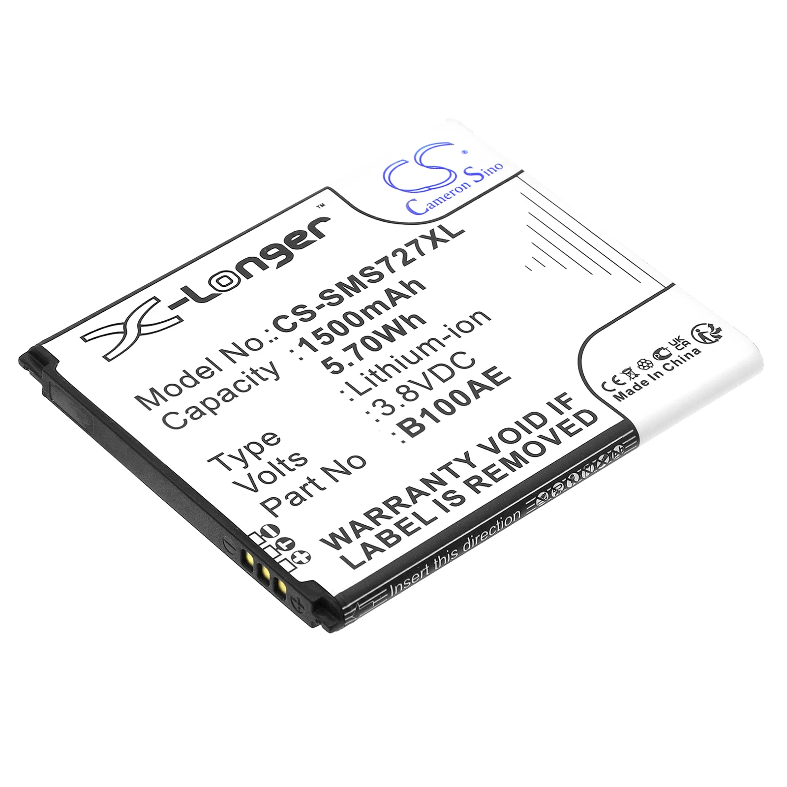 

Li-ion Mobile, SmartPhone Battery for Samsung, 3.8V, 1500mAh , Compatible Models: Galaxy Ace 3, Galaxy Ace 3 3G, GT-S7278U, Z1