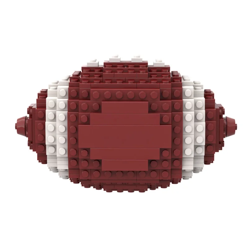 DIY Sports Match Game Ball Construction Set Rugby Athlete Fan Gift Building Bricks Toy