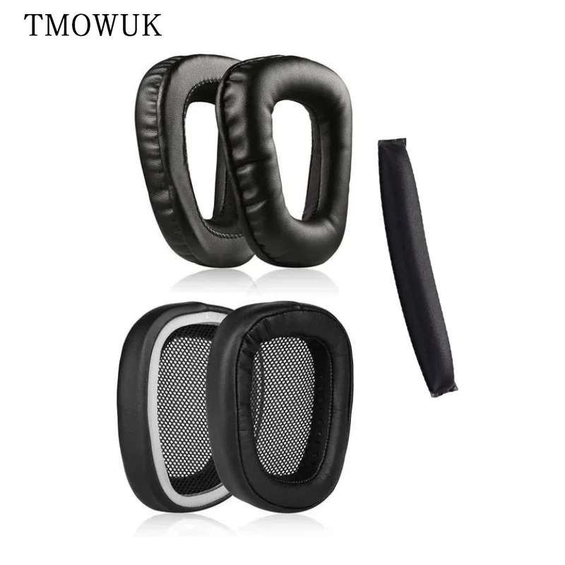 Logitech G35 G930 G430 F450 G331 G231 G431 헤드폰 이어 패드 쿠션 커버 용 교체 용 소프트 스폰지 폼 이어 패드